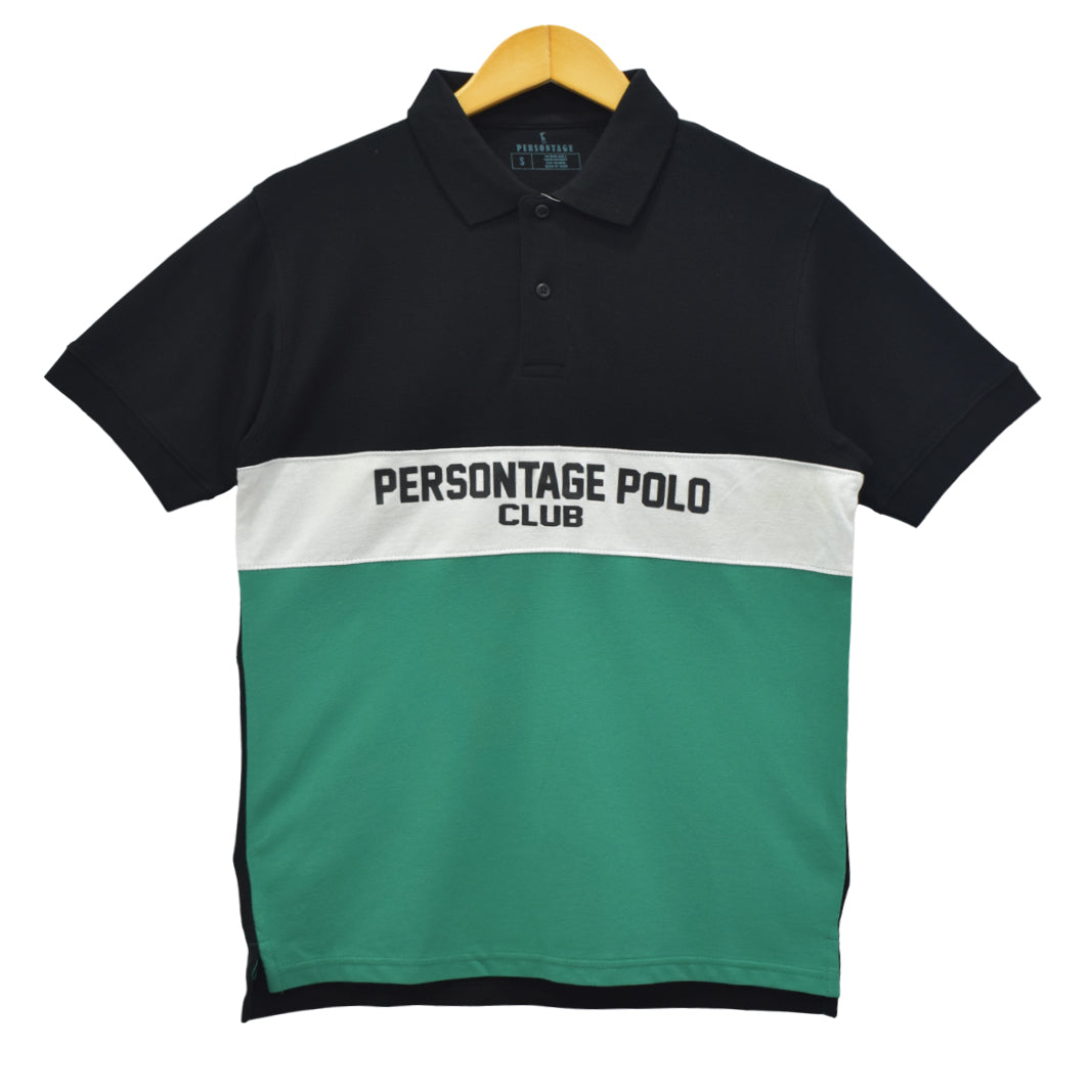 High Density Printed Color Block Polo