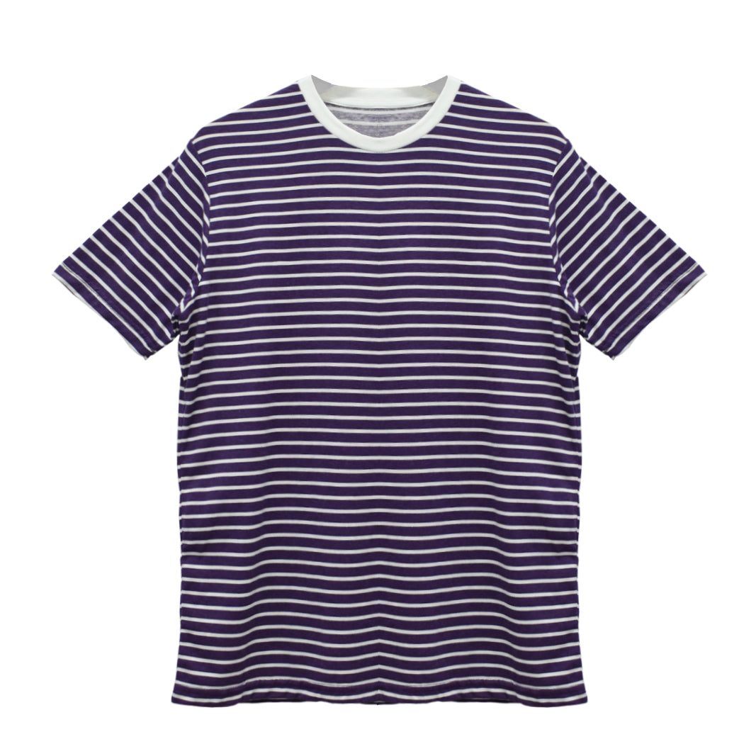 Yarn Dyed Stripper Basic Crew Neck