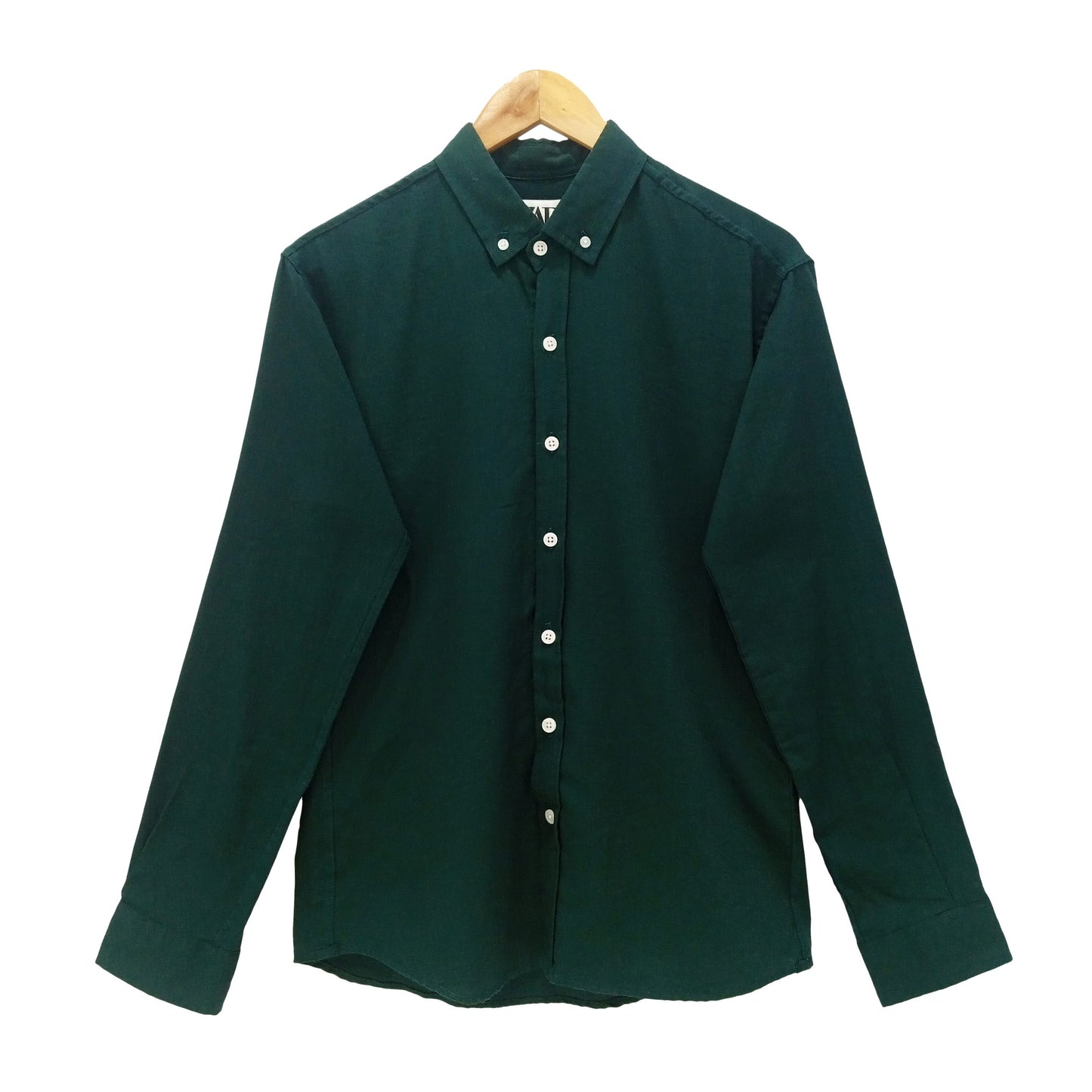 Solid Green Button Down Shirt