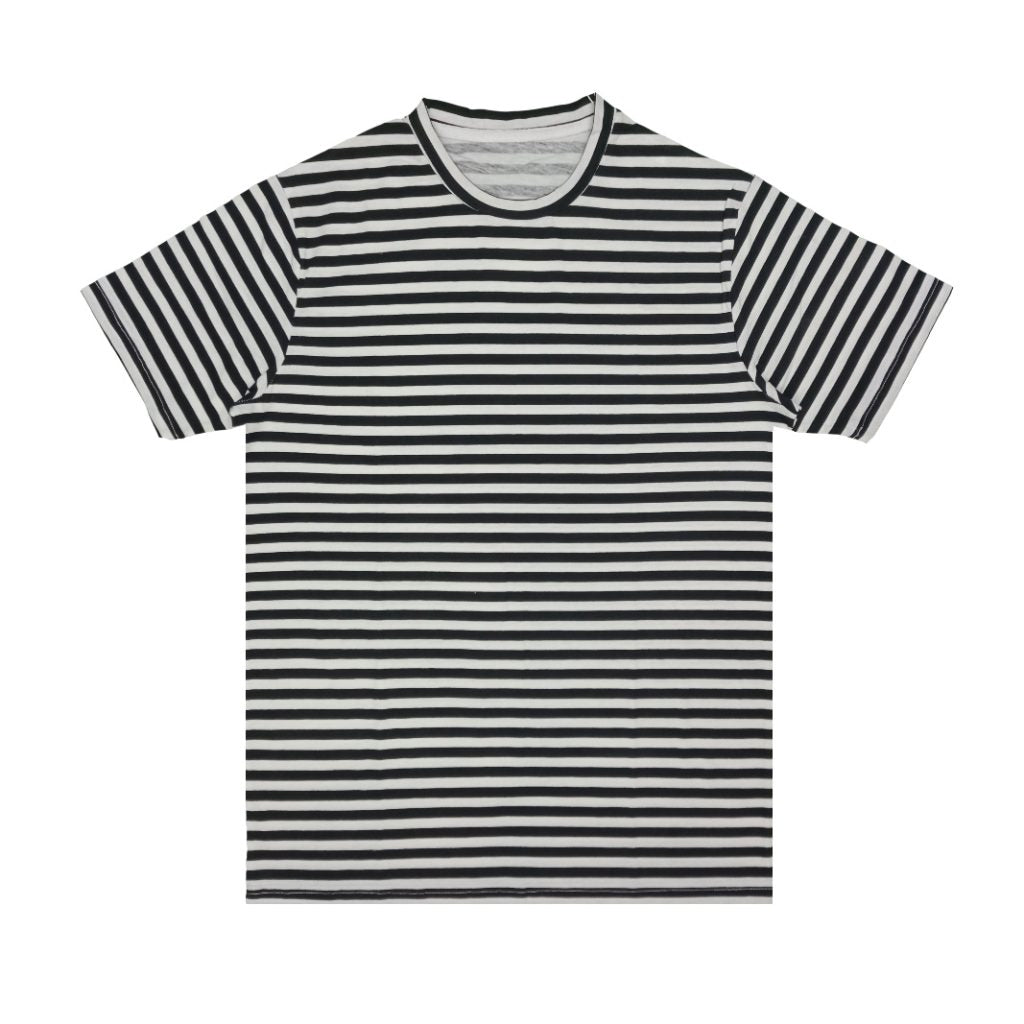 Yarn Dyed Stripper Basic Crew Neck