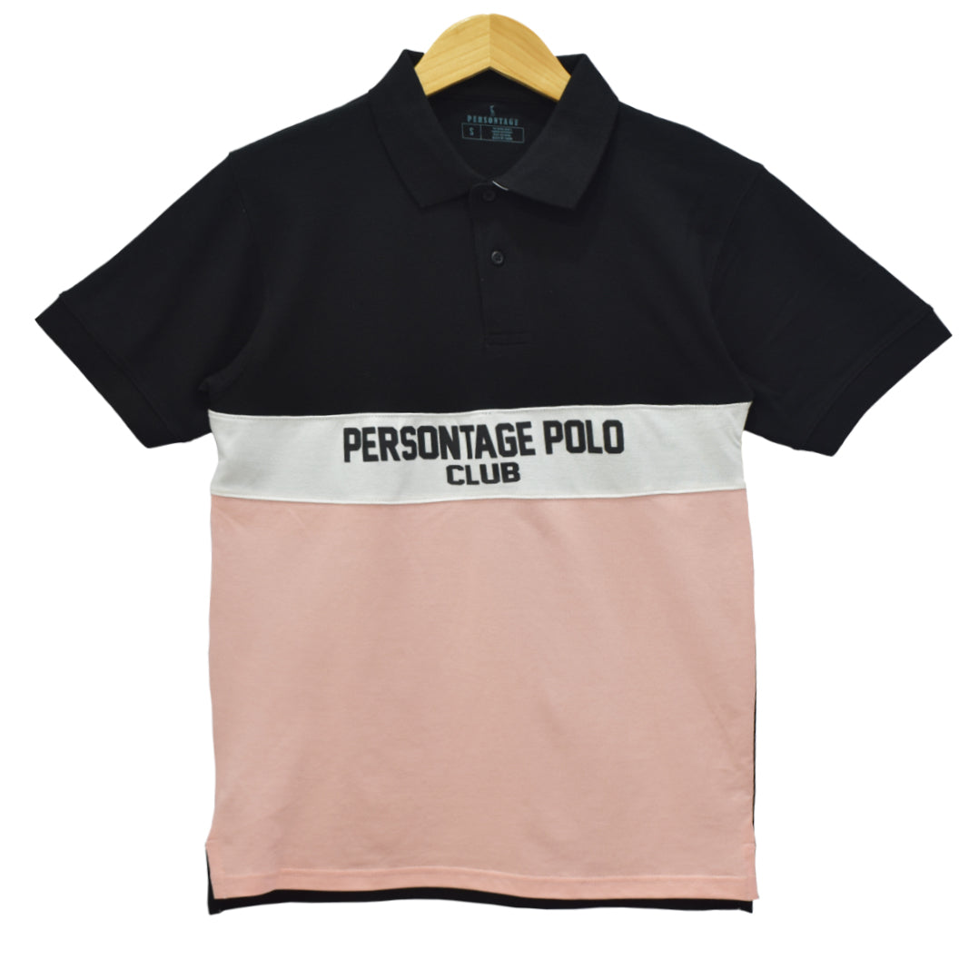 High Density Printed Color Block Polo