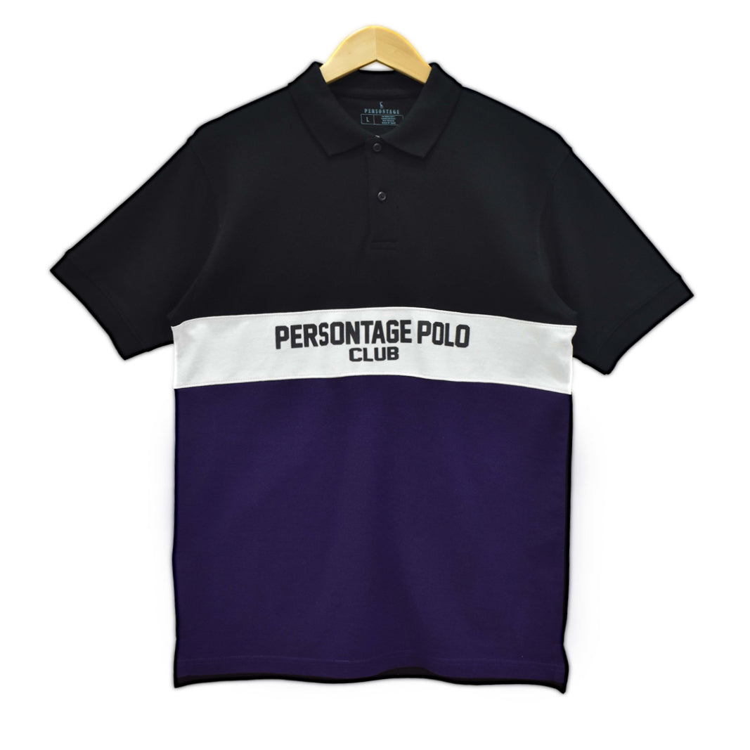 High Density Printed Color Block Polo