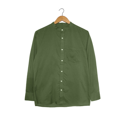 Olive Button Casual Shirt