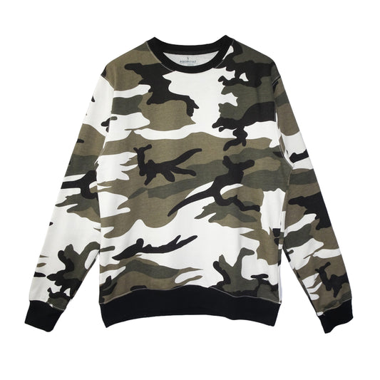 Snow Camo Printed Sweatshirt