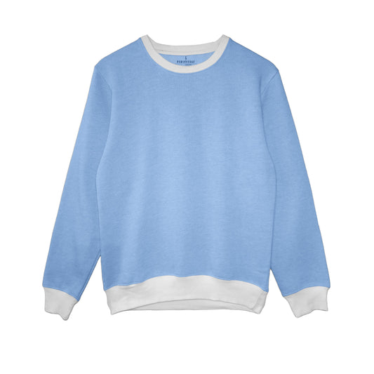 Contrast Sweatshirt Sky Blue