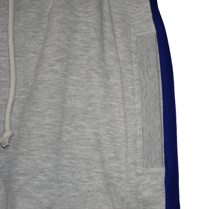 Heather Grey Stripes Fleece Jogger Pants