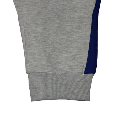 Heather Grey Stripes Fleece Jogger Pants