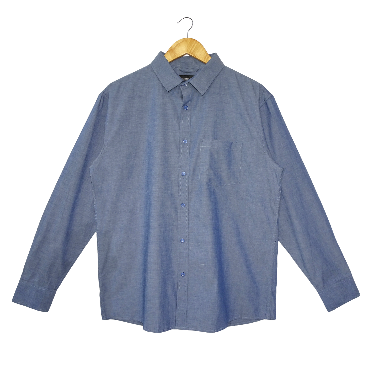 Charcoal Blue Button Casual Shirt