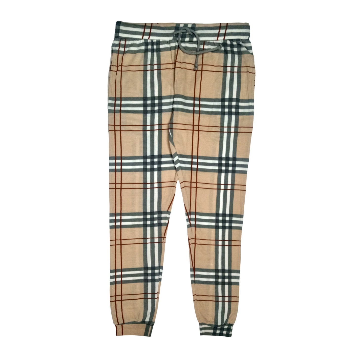 BRBRY Checkered Single Jersey Jogger Pants
