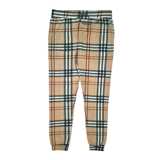 BRBRY Checkered Single Jersey Jogger Pants
