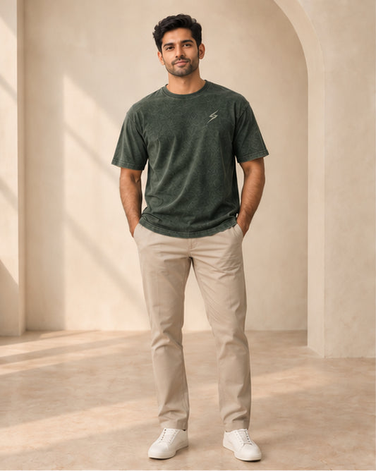 Fern Heritage Appliqué Tee — front view