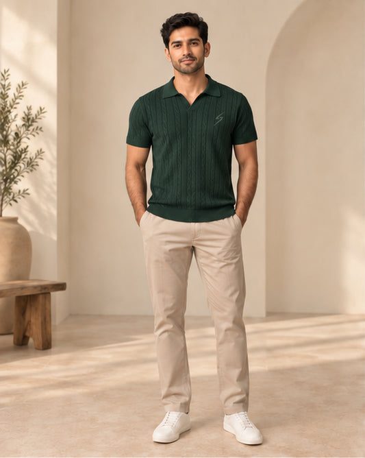 Deep Green Cable Johnny Polo — front view